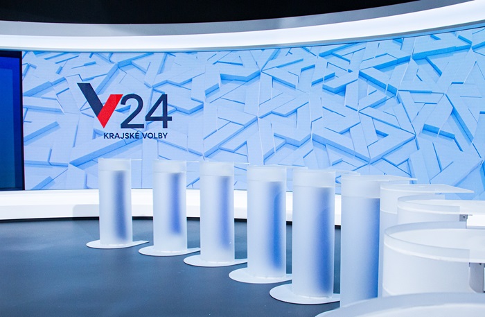 Studio TN Live pro debaty ke krajským volbám, zdroj: TV Nova