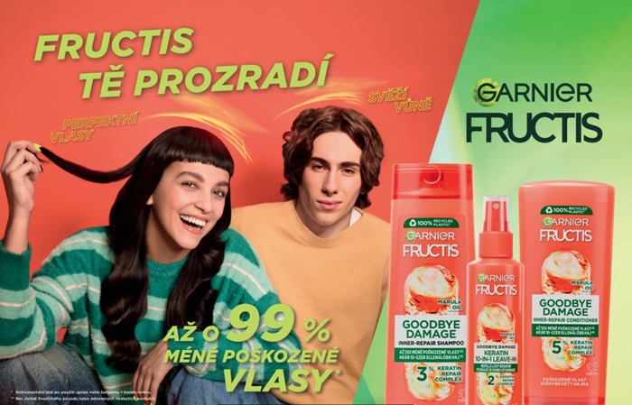 Reklamní vizuál Garnier Fructis, zdroj: Garnier Fructis