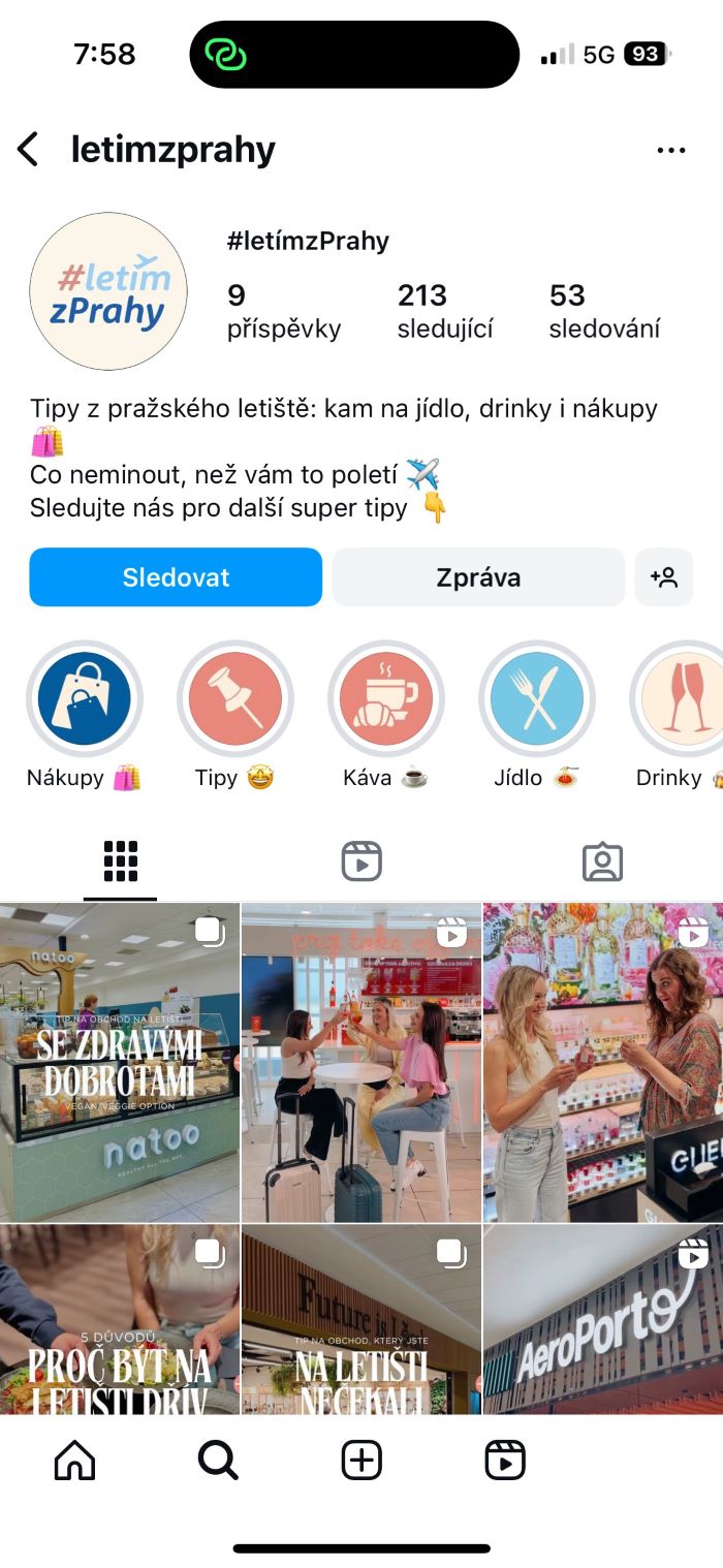 Zdroj: IG @letimzprahy
