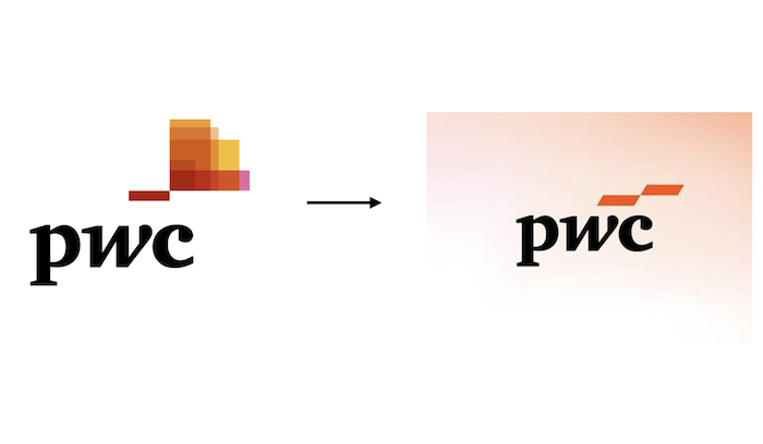 Změna loga poradenské společnosti PwC, zdroj: PwC