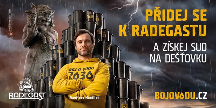 Klíčový vizuál kampaně značky Radegast, zdroj: Radegast