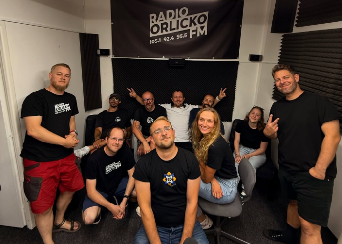 Tým východočeské rozhlasové stanice. Foto: Rádio Orlicko