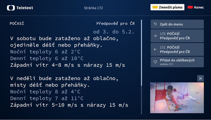 ČT spustila novou verzi aplikace Teletext, rozšířila iVysílání