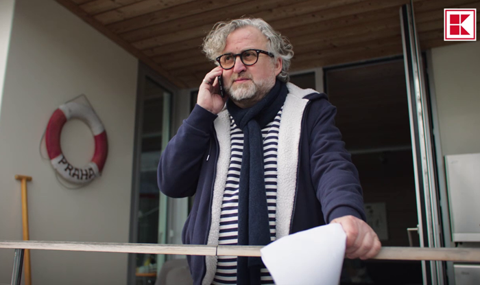 Jan Hřebejk v novém spotu, zdroj: Kaufland