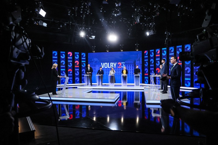 Volební studio CNN Prima News, zdroj: FTV Prima