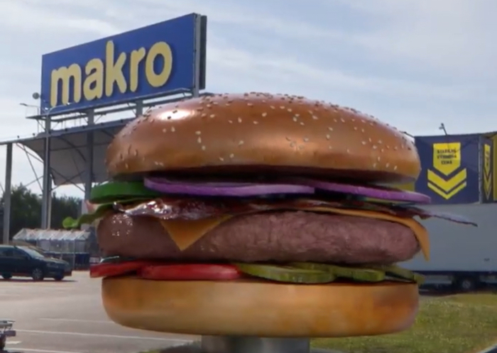 Jedním z tuzemských zadavatelů, který letos využil CGI reklamu, je i Makro, zdroj: LN Makro ČR.