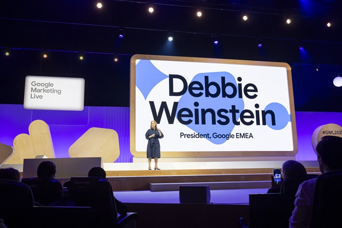 Debbie Weinstein na Google Marketing Live 2025, zdroj: Google
