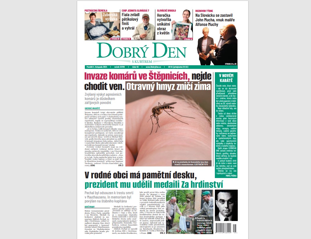 Týdeník Dobrý den s Kurýrem vychází v novém, tiskne ho CNC