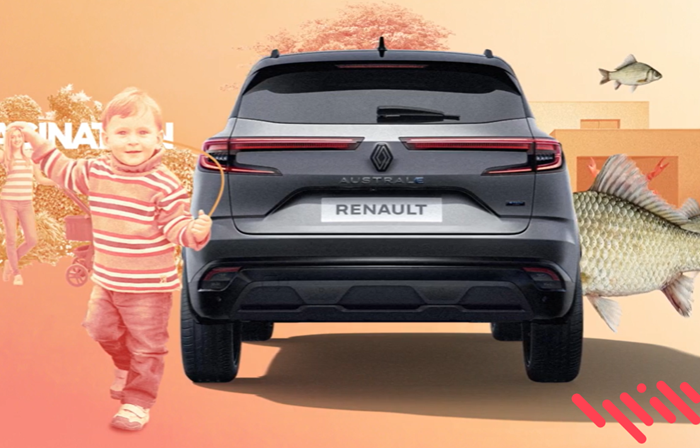 Ukázka z nativní reklamy značky Renault Austral, zdroj: Renault