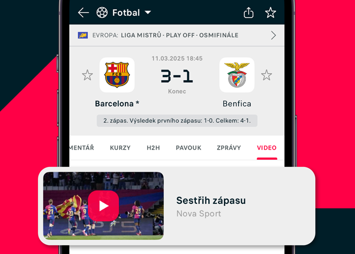 Nova Sport a Livesport se spojují, sdílí sportovní videoobsah