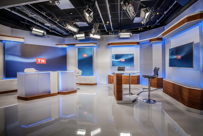 Nové studio TN Live, zdroj: TV Nova