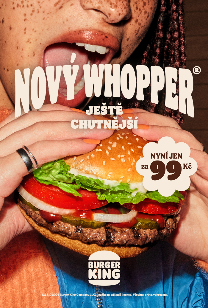 Reklamní vizuál na nový Whopper, zdroj: Burger King