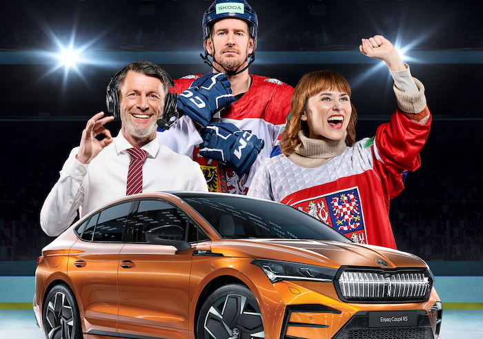Z letošní kampaně značky Škoda Auto k hokejovému MS, zdroj: Škoda Auto
