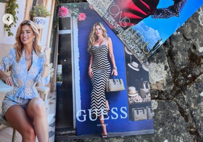 Modelka vytvořená AI v reklamě značky Guess v americké edici magazínu Vogue, zdroj: repro instagramový účet agentury Seraphinne Vallora