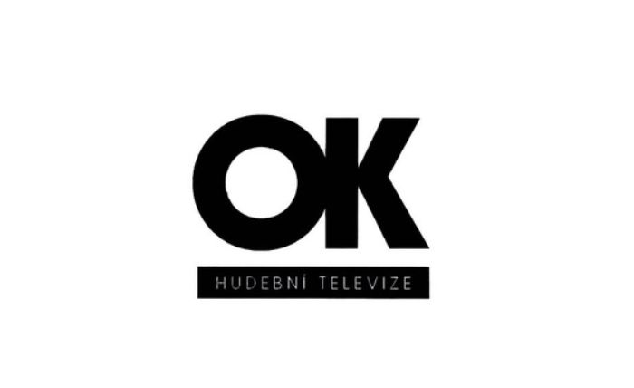 Černobílá verze loga hudební stanice OK TV. Zdroj: Úřad průmyslového vlastnictví
