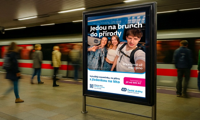 Letní kampaň Českých drah spoluvytvářeli mladí kreativci