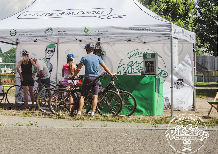 Pit-stopy společnosti Heineken ČR vyrostou během léta na cyklostezkách na některých frekventovaných trasách, zdroj: Heineken ČR.