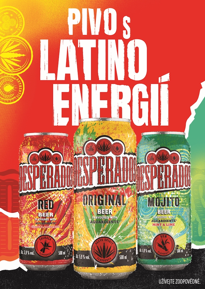 Klíčový vizuál pivní značky Desperados, zdroj: Desperados / Heineken