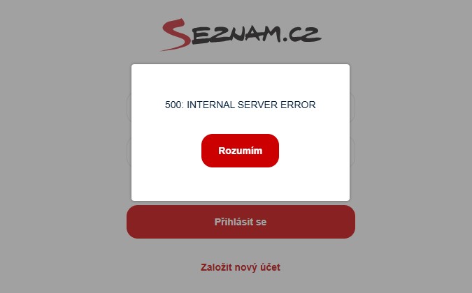 Seznam Email měl výpadek, služba je už funkční
