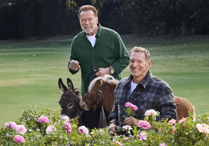 Tvářemi nové kampaně značky Parkside je Arnold Schwarzenegger a Ralf Moeller, zdroj: Parkside / Lidl.
