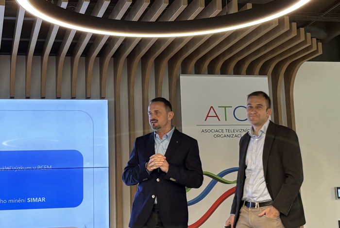 Tomáš Hynčica, ředitel ReSolution Group, a Jakub Fulín, client service director ResSolution Group, na workshopu ATO. Zdroj: MediaGuru.cz