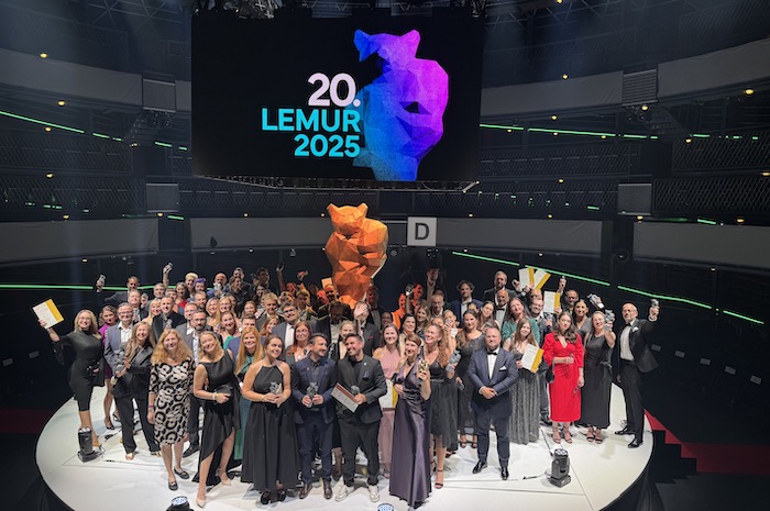 Laureáti letošního jubilejního 20. ročníku soutěže Česká cena za PR – Lemur, foto: MediaGuru.