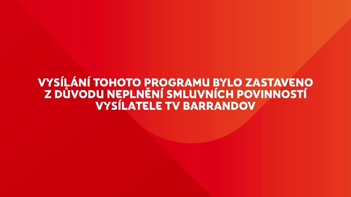 Vzkaz divákům TV Barrandov ve vysílání Skylinku, zdroj: repro Skylink