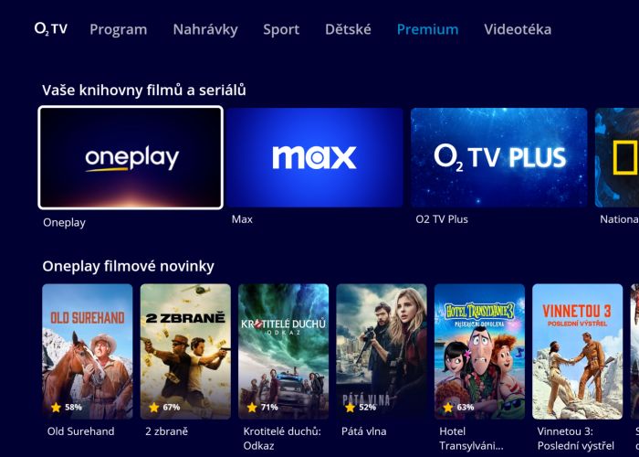 Změna dlaždice Voyo na Oneplay ve službě O2 TV