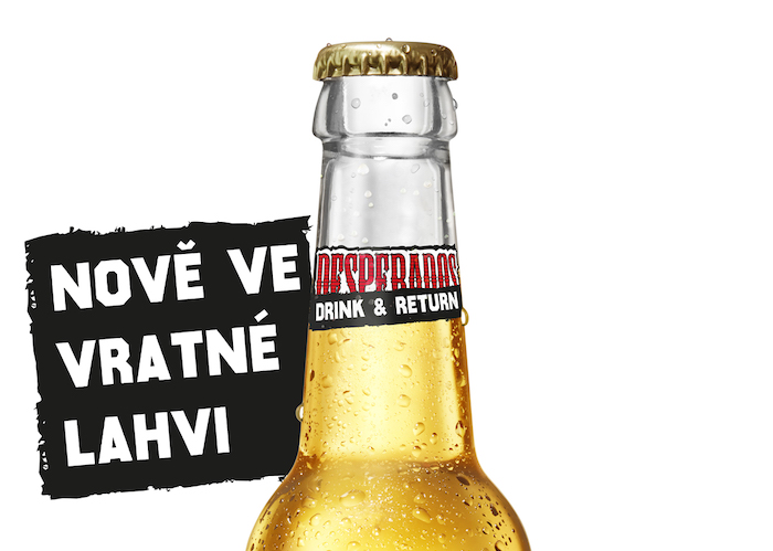 Desperados uvádí na trh zálohované skleněné třetinky