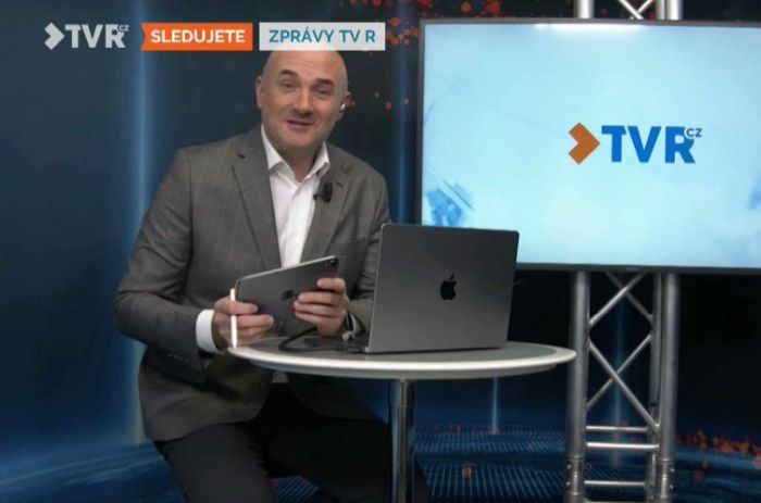 Pavel Hájek moderátorem vlastního tematického kanálu s regionálním zpravodajstvím. Repro. TV R