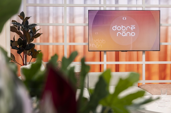 Interiér pořadu Dobré ráno, zdroj: Česká televize