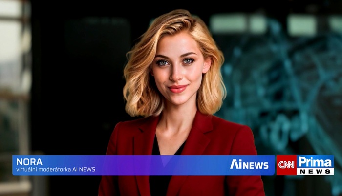 CNN Prima News zapojí svou první virtuální moderátorku Noru