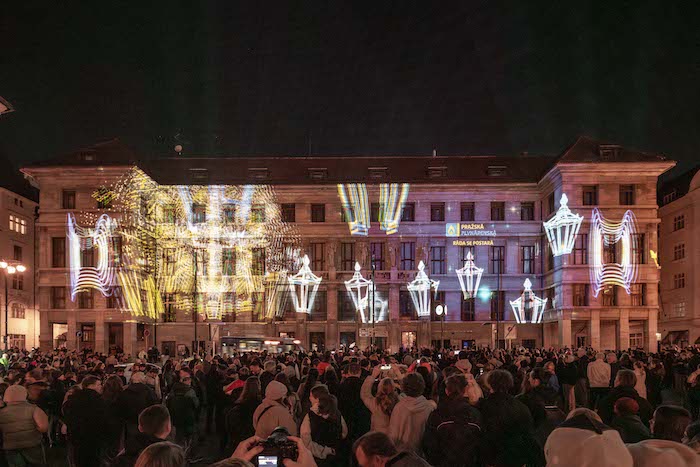 Videomapping Pražské plynárenské vytvořil Jan Hladil, zdroj: Signal Festival.