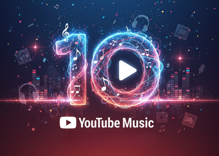 Hudební služba YouTube Music je tu jednu dekádu, do Česka však dorazila až v roce 2019. Foto: generováno AI