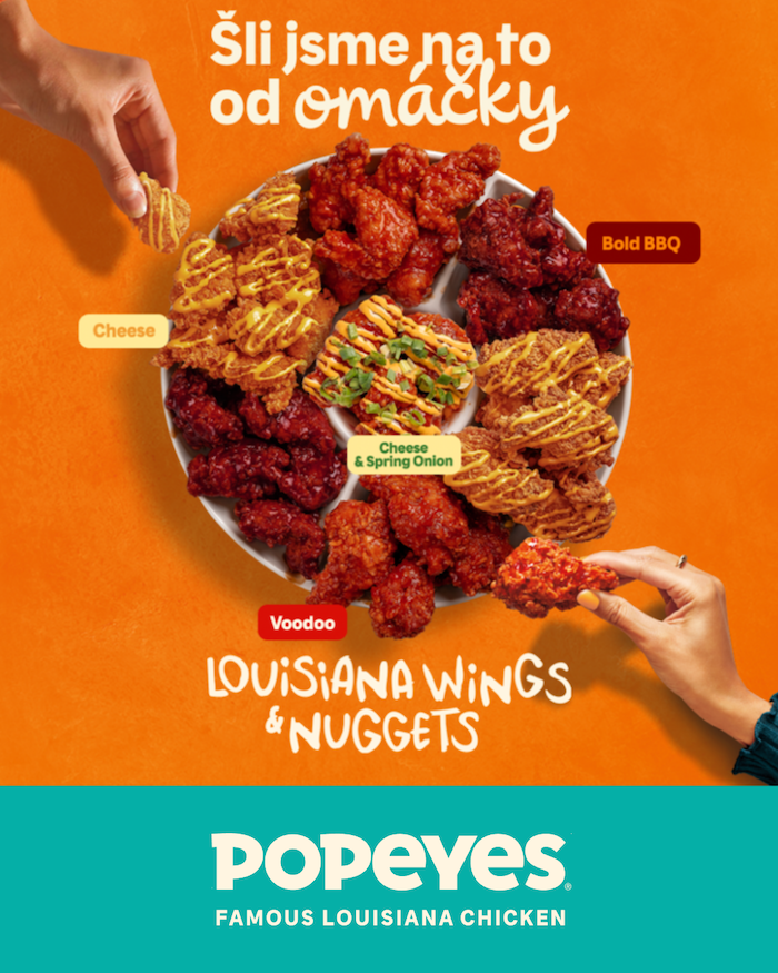 Klíčový vizuál k nové kampani řetězce Popeyes, zdroj: Popeyes