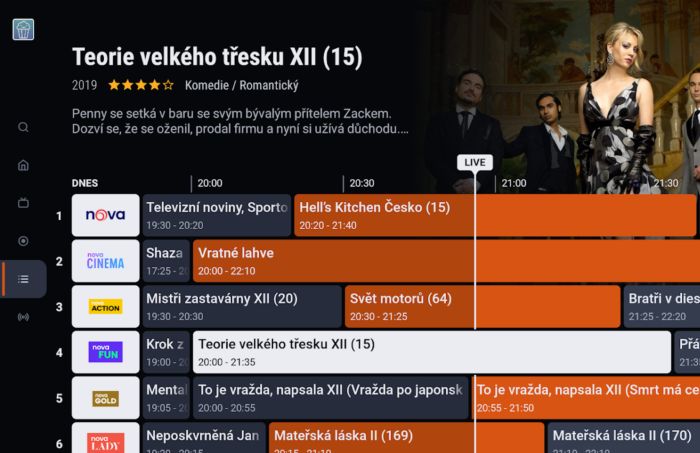 Od platformy SledováníTV odlišuje ČEZNET TV na první pohled jeho barevnost. Repro: ČEZNET TV