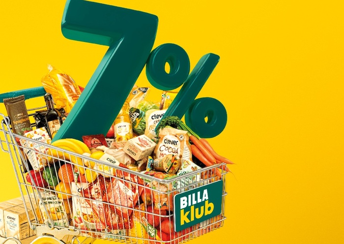 Billa nabízí členům svého klubu 7% slevu na nákupy