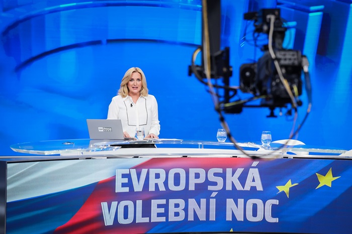 Evropská volební noc na CNN Prima News, zdroj: FTV Prima
