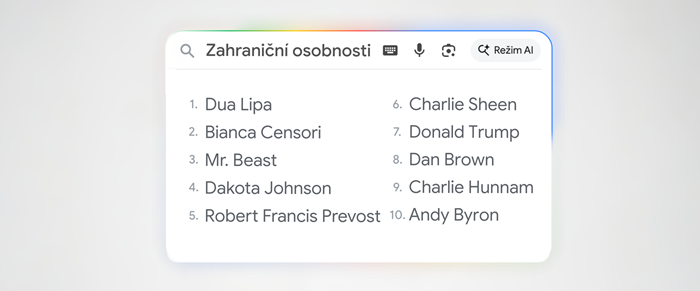 Zdroj: Google ČR