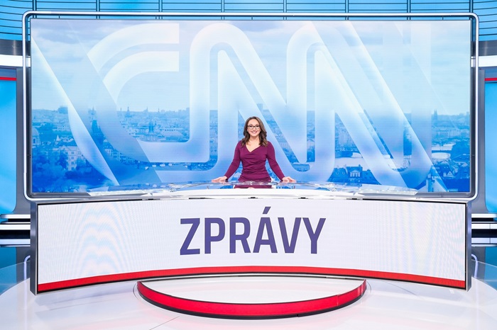 Nové studio CNN Prima News, zdroj: FTV Prima