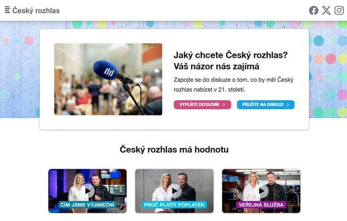 Web ankety Jaký chcete Český rozhlas?, zdroj: ČRo