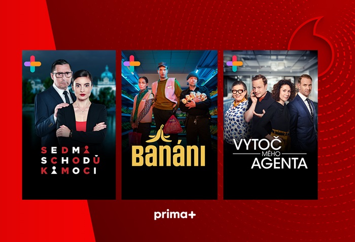 Vodafone TV zařazujje do balíčků videotéku Prima+