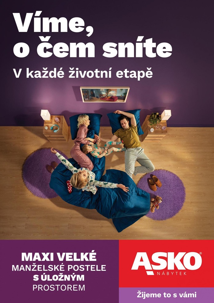 Z reklamního vizuálu Asko - Nábytek, zdroj: Asko - Nábytek