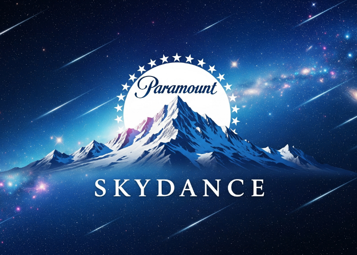 Logo vytvoření Gemini AI symbolizující spojení Paramountu a Skydance