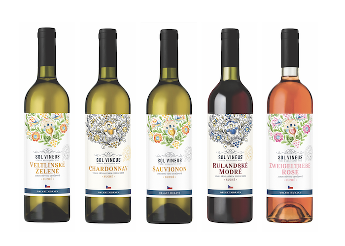 Privátní značka Sol Vineus nabízí řadu 13 různých vín, zdroj: Billa ČR.