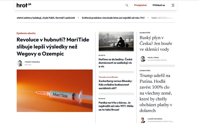 Web Hrot24.cz má nový design, chystá další novinky