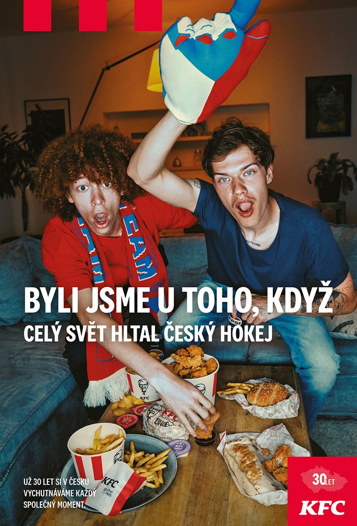 Vizuál kampaně 30 let KFC v Česku, zdroj: KFC