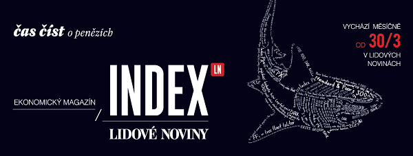 Vizuál podporující magazín Index