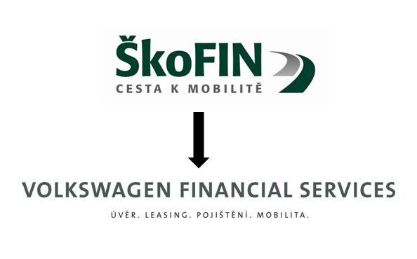 ŠkoFIN mění název i logo na Volkswagen Financial Services