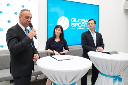 Pavel Zíka a Jakub Dlouhý na zahájení agentury Global Sports, foto: Global Sports
